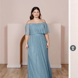 Revelry ABIGAIL TULLE dress NEVER WORN still in original packaging. French Blue